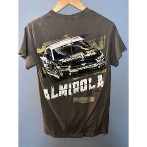 NASCAR Aric Almirola Stewart-Haas Racing Shirt‎ Mens Small Charcoal Gray No 10